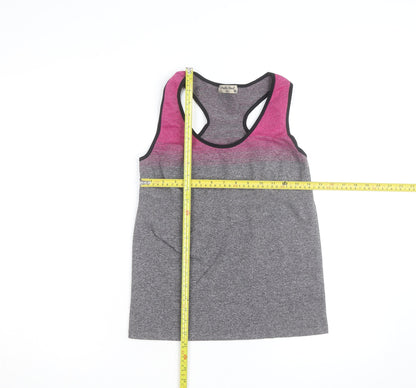 Poetic Soul Womens Multicoloured Racerback Tank Top M Polyester Stretch
