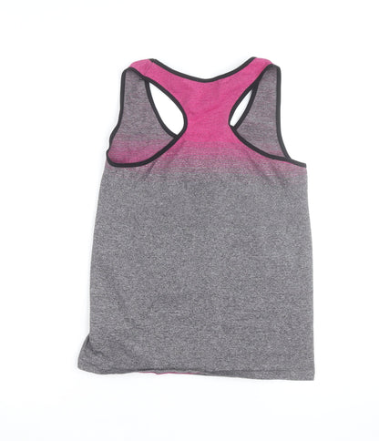 Poetic Soul Womens Multicoloured Racerback Tank Top M Polyester Stretch