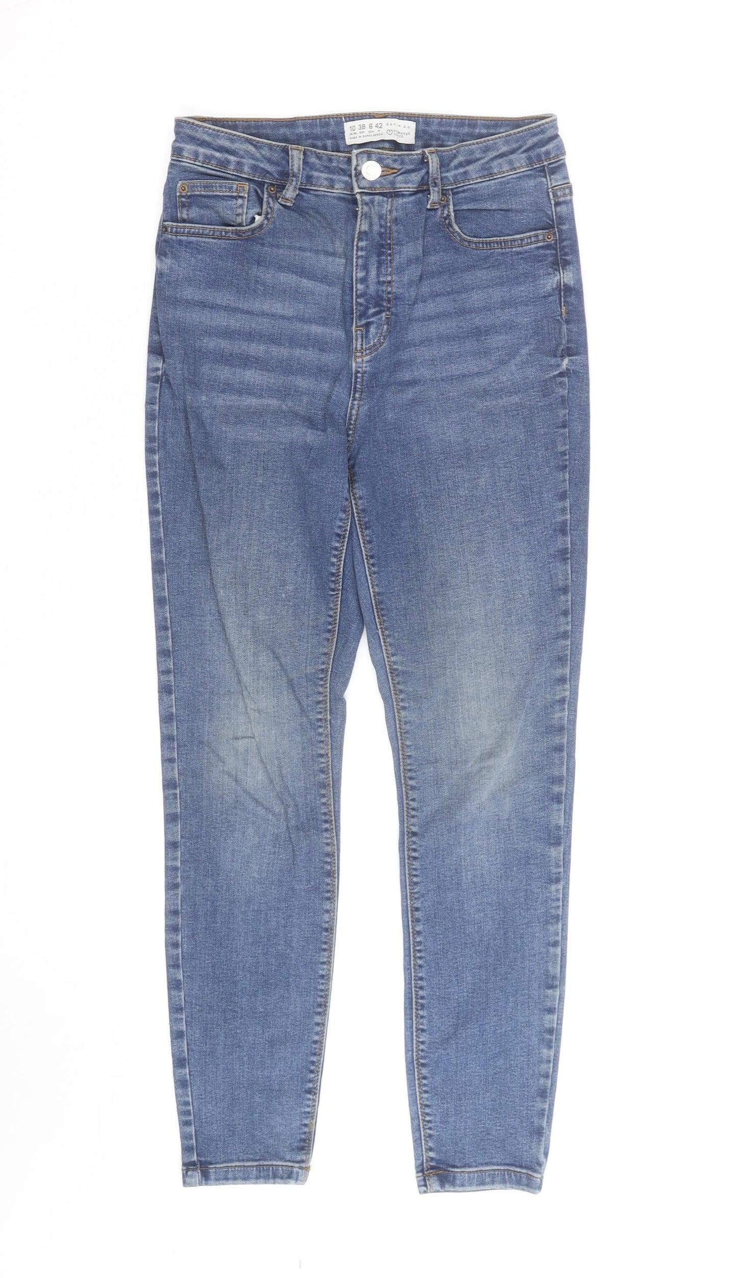 Primark Women Blue Skinny Stretch Denim Jeans Size 10