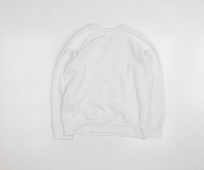Under Armour Mens White XS Crew Neck Pullover Sweatshirt