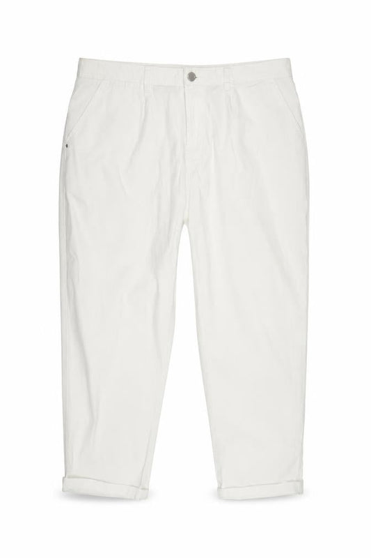F&F Womens White Chino Trousers Size 12 Regular Fit