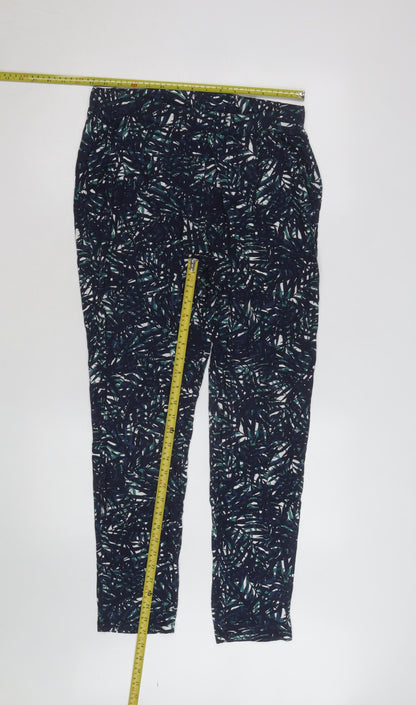 Marks and Spencer Women’s Multicoloured Leaf Print Jersey Leggings L