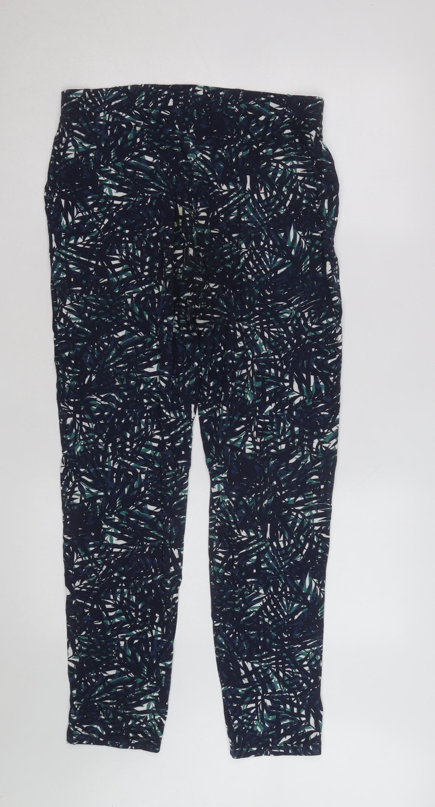 Marks and Spencer Women’s Multicoloured Leaf Print Jersey Leggings L