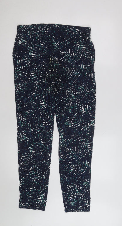 Marks and Spencer Women’s Multicoloured Leaf Print Jersey Leggings L