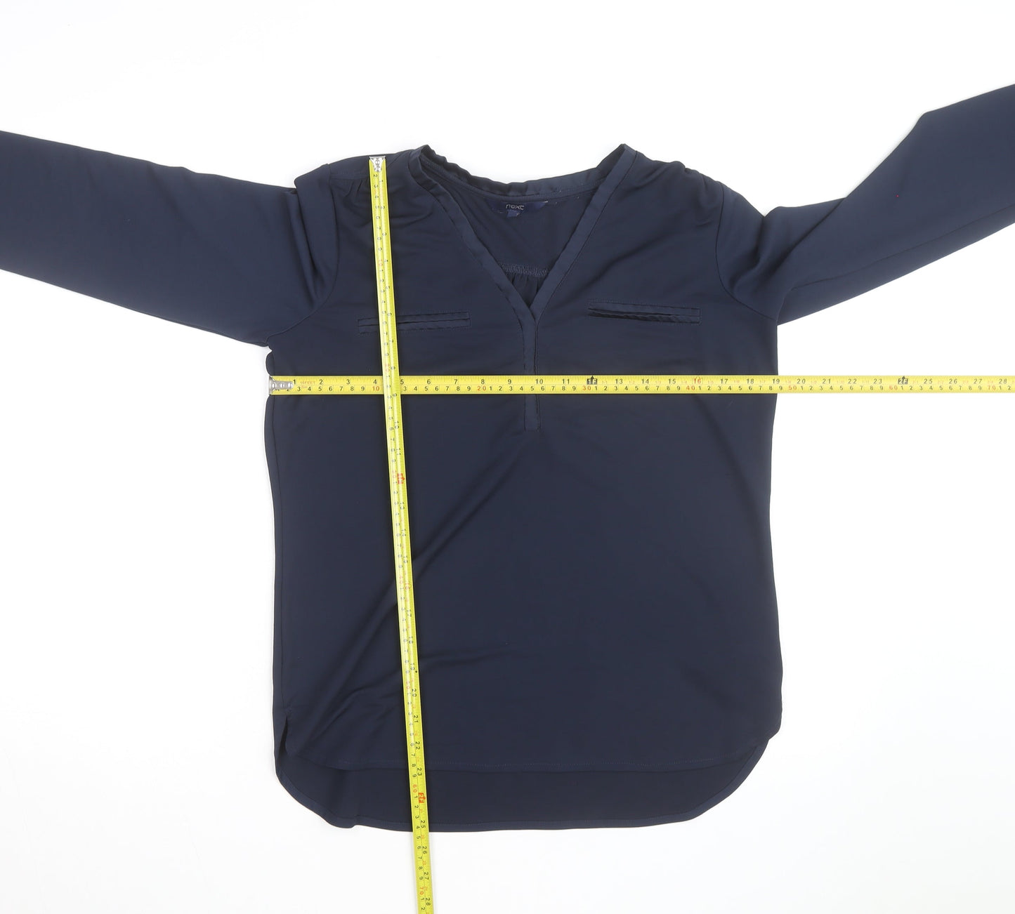 Next Women's Blue Long Sleeve Tunic Blouse Size 10