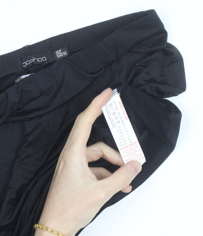 Boohoo Women Black Size 10 High Waist Pencil Skirt