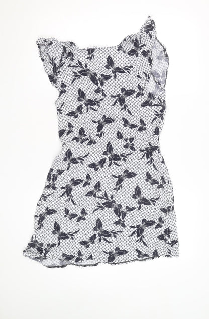 Dorothy Perkins Women’s White Floral Bodycon Dress Size 12
