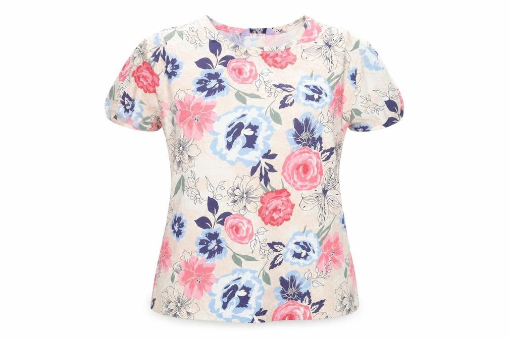 Honor Millburn Women's Multicoloured Floral Cotton T-Shirt Size 14