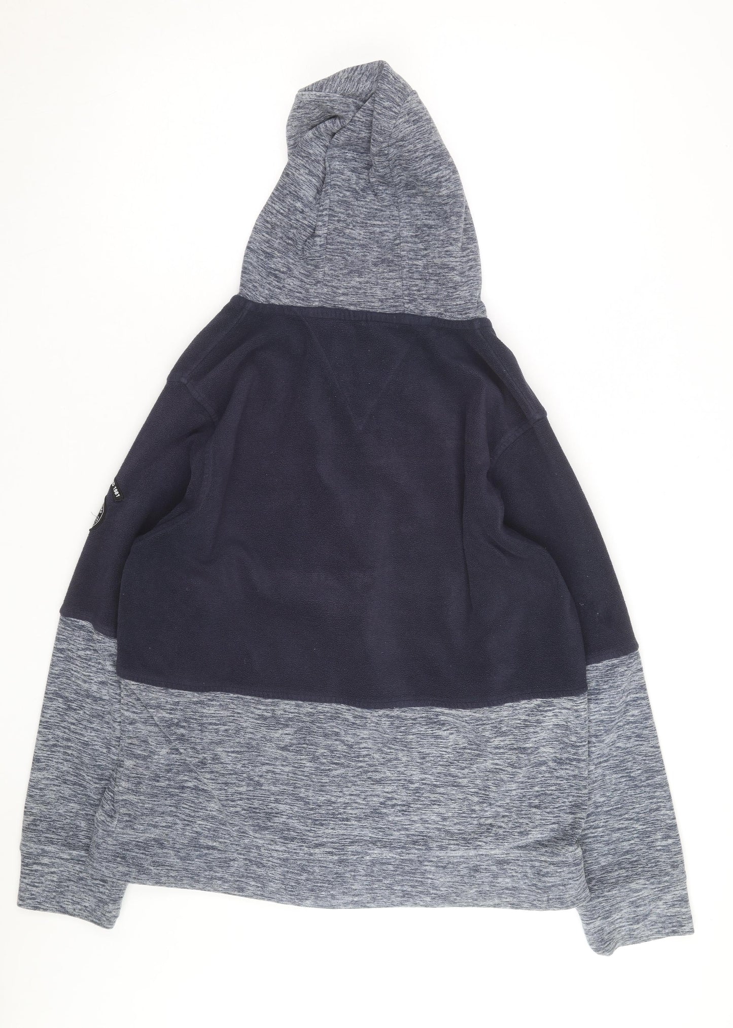 Regatta Mens Blue Full Zip Fleece Hoodie Size L Outdoor Layer