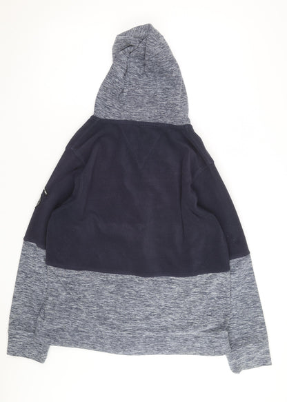 Regatta Mens Blue Full Zip Fleece Hoodie Size L Outdoor Layer