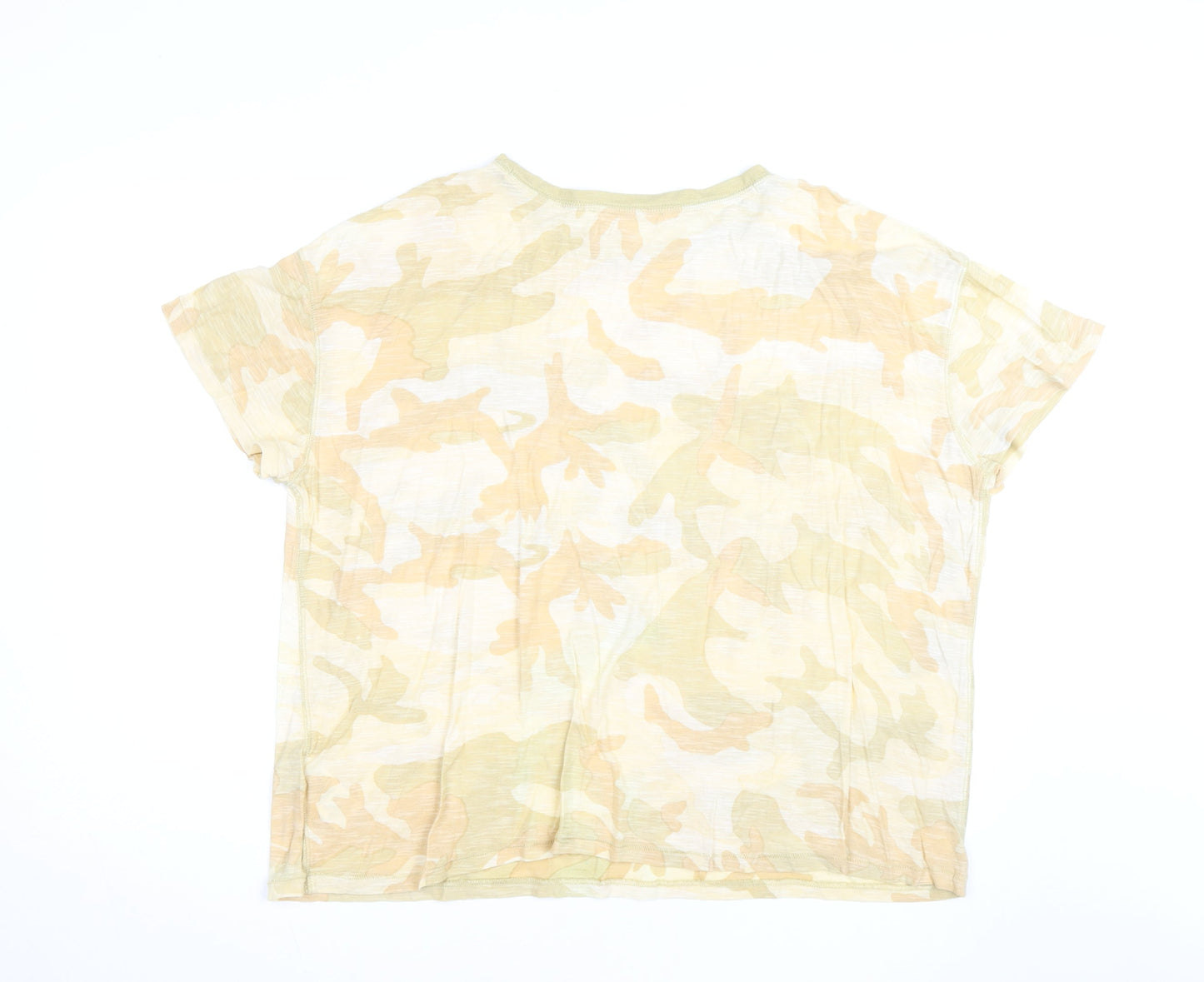 We The Free Womens Multicoloured Camouflage T-Shirt Medium