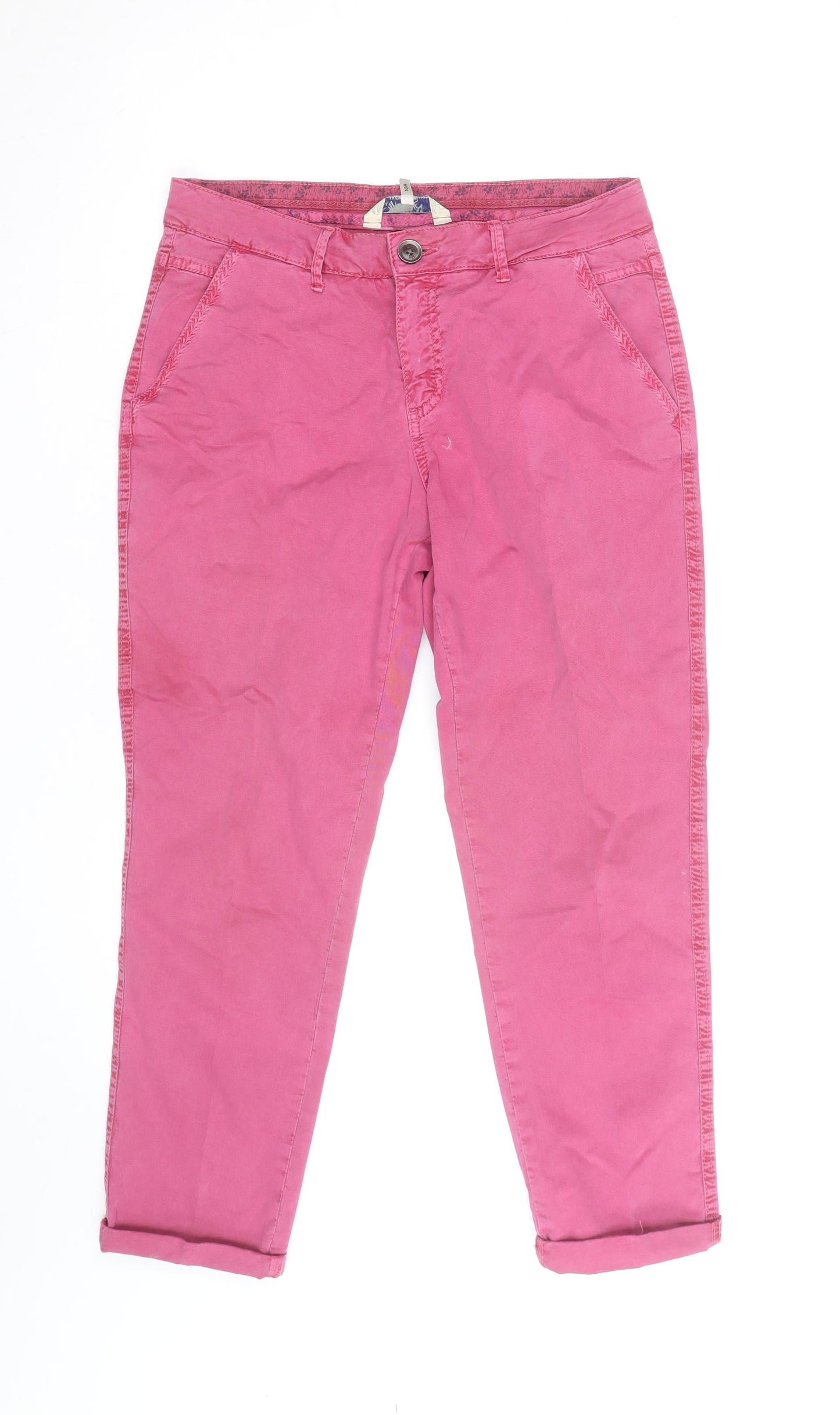 Matalan Papaya Women’s Pink Cotton Chino Trousers Size 10R
