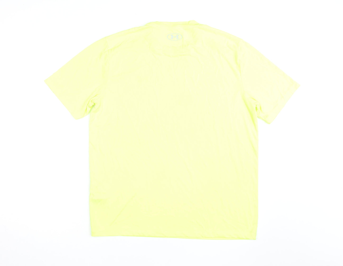Under Armour Men's Yellow Athletic Short Sleeve Tech T-Shirt M