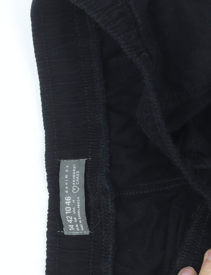 Primark Women’s Black Jogger Trousers Size 14 Cotton Blend