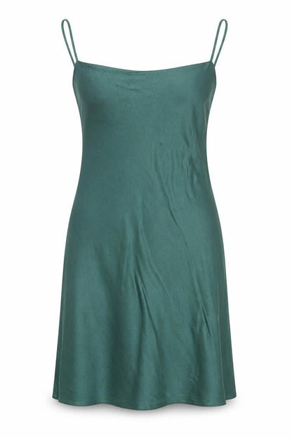 Nasty Gal Women’s Green Satin Slip Dress Size 2 Short Party Style