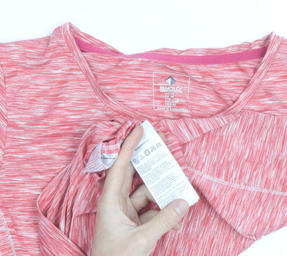 Regatta Womens Pink Short Sleeve Activewear T-Shirt Size 14