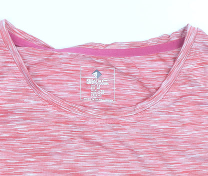 Regatta Womens Pink Short Sleeve Activewear T-Shirt Size 14