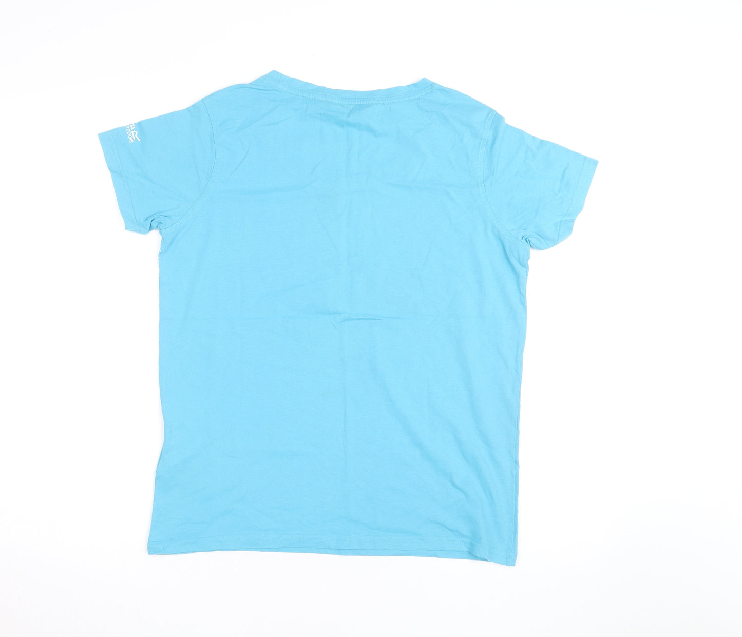 Regatta Women's Blue Cotton Crew Neck T-Shirt Size 12