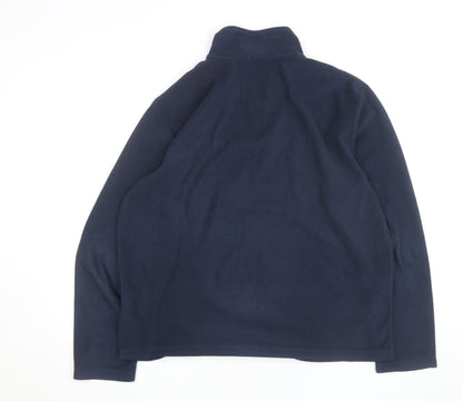 Regatta Men Blue XL Fleece 1/4 Zip Pullover Sweatshirt Outdoor Top