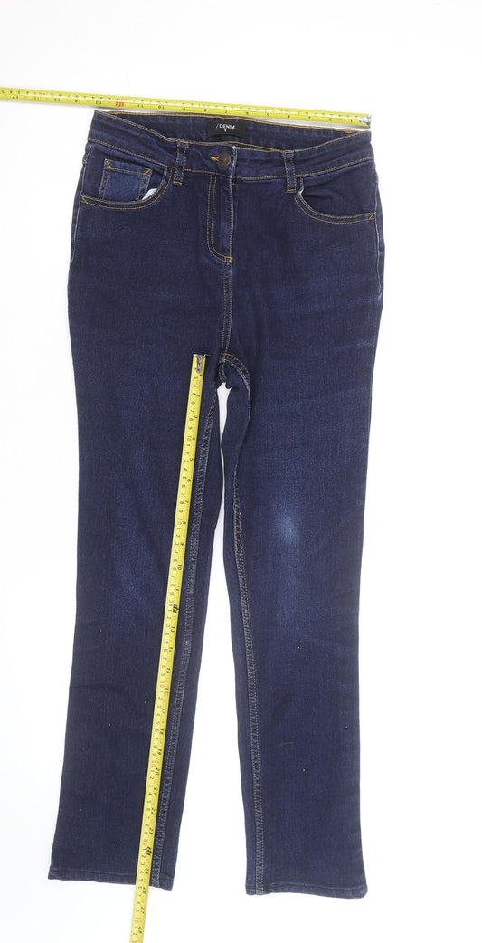 /Denim Women’s Blue Straight Jeans Size 8 Mid Rise Stretch