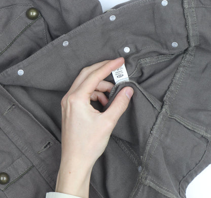 Zoe Women’s Brown Military Jacket Size 12 Cotton Buttoned
