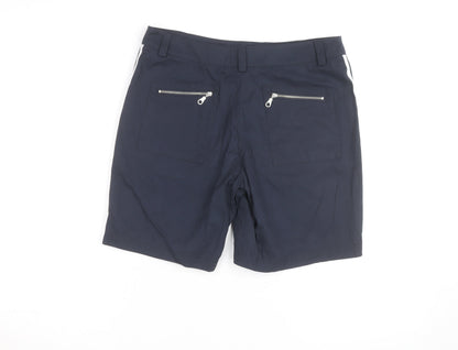 Maine New England Women's Blue Size 10 Chino Shorts with Zip Pockets