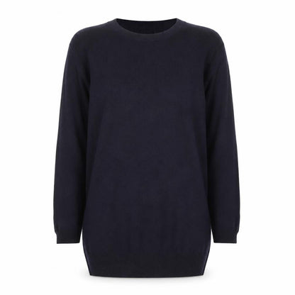 Zara Women Black Crew Neck Knit Pullover Jumper Size 12