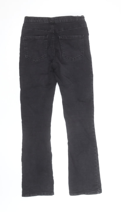 Marks and Spencer Women Black Bootcut Jeans Size 10 Stretch Denim