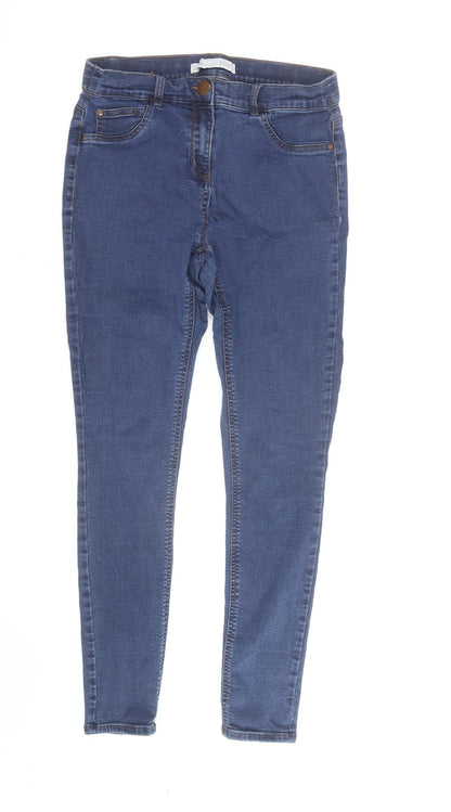 George Women's Blue Skinny Denim Jeans Size 14-16 Stretch Fit