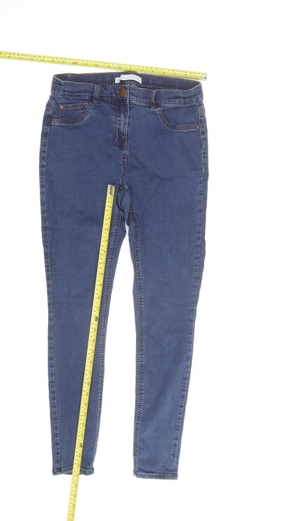 George Women's Blue Skinny Denim Jeans Size 14-16 Stretch Fit