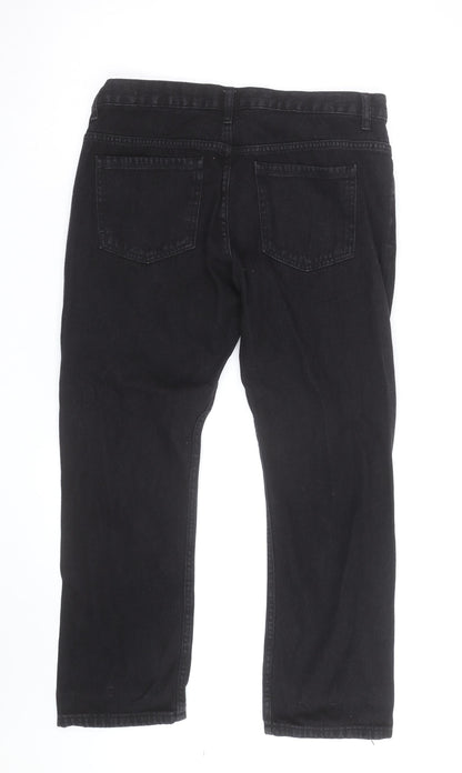 Denim Co. Men's Black Straight Leg Jeans W34 L30 Cotton Blend
