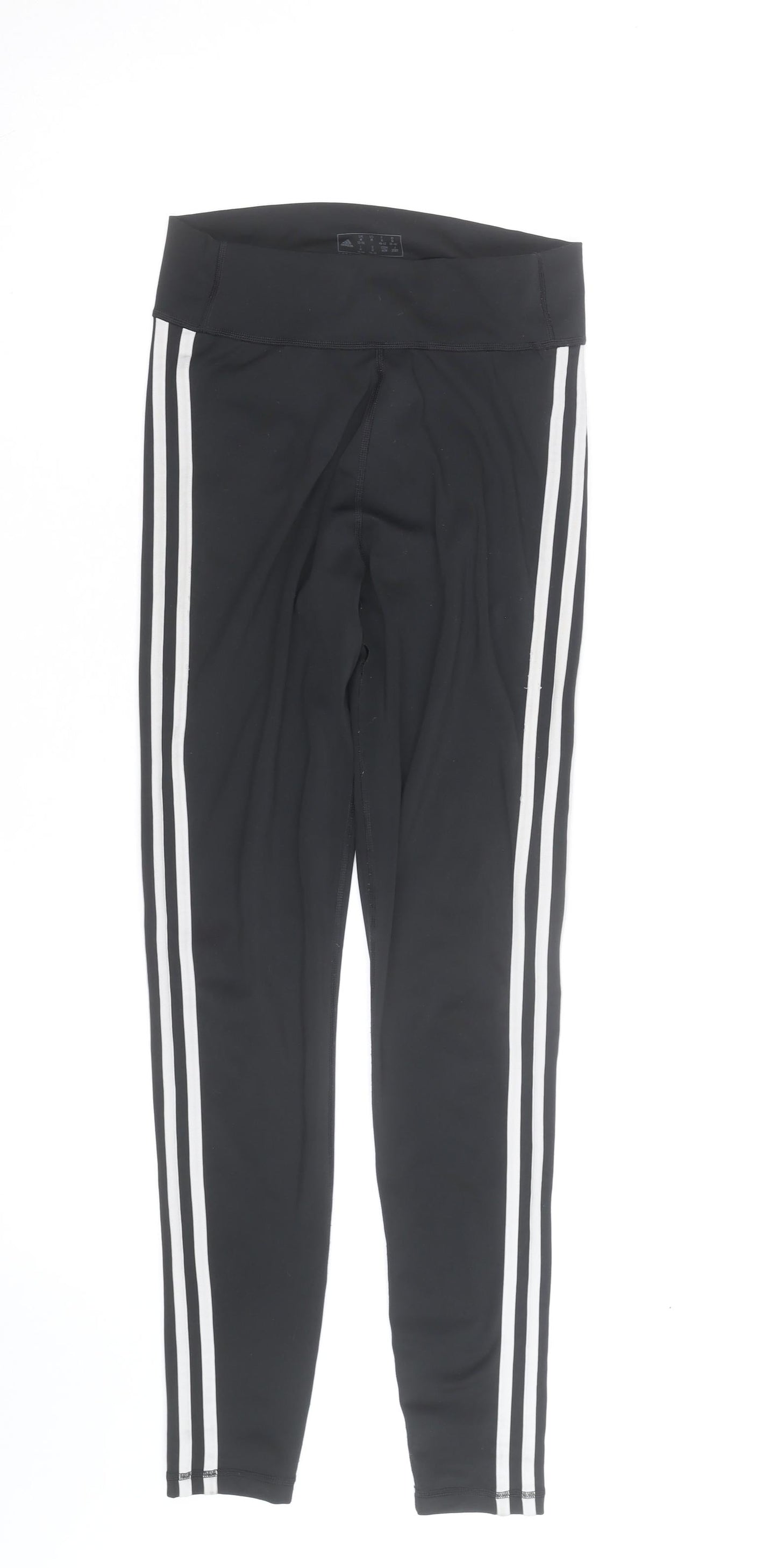 Adidas Women Black Aeroready Leggings M Side Stripe Activewear