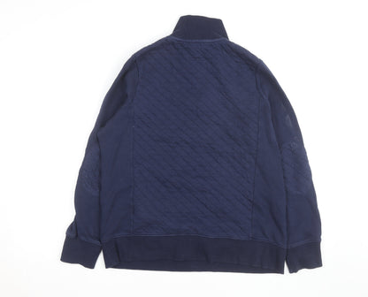 Joules Women's Blue Quilted Half Zip Casual Jacket UK 14