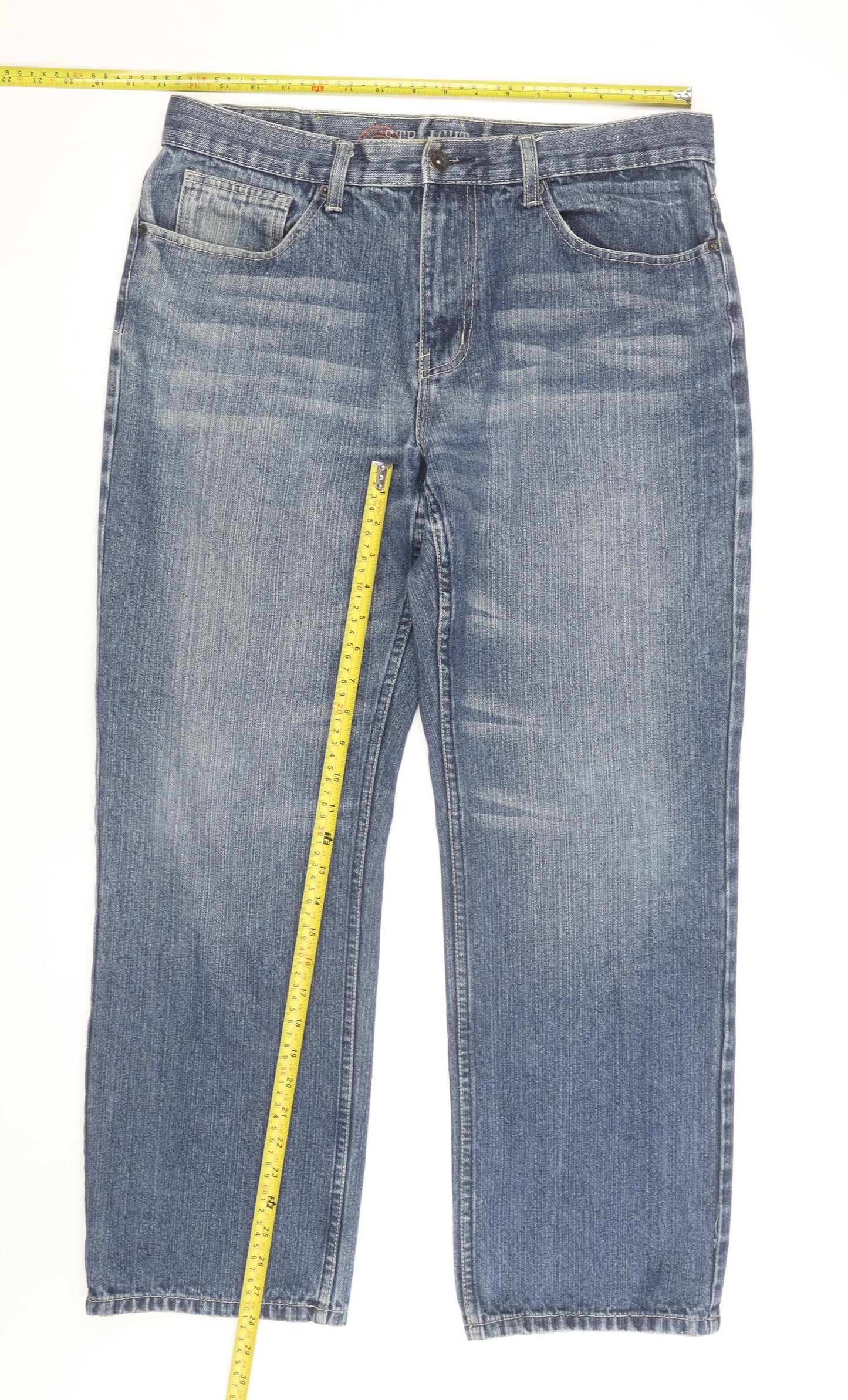 Blue Harbour Men's Blue Straight Jeans 40in Waist Classic Denim