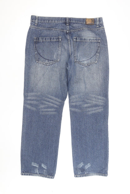 Blue Harbour Men's Blue Straight Jeans 40in Waist Classic Denim