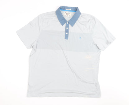 Original Penguin Men's Blue Classic Fit 2XL Cotton Polo Shirt