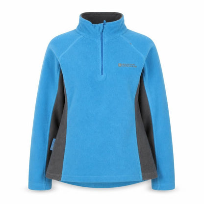 Mountain Warehouse Women Blue Fleece 1/2 Zip Pullover UK 6