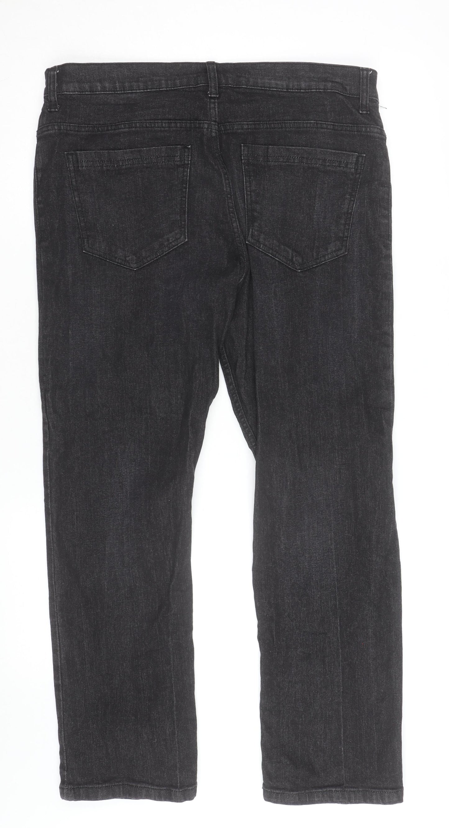 Denim & Co Men's Black Straight Fit Jeans W34 L30