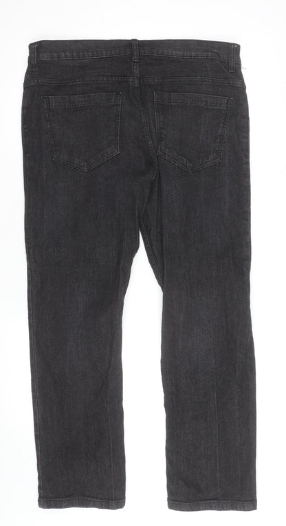 Denim & Co Men's Black Straight Fit Jeans W34 L30