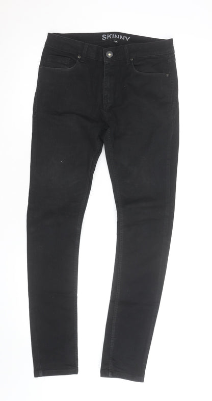 Peacocks Women's Black Skinny Jeggings Size 30R Stretch Denim