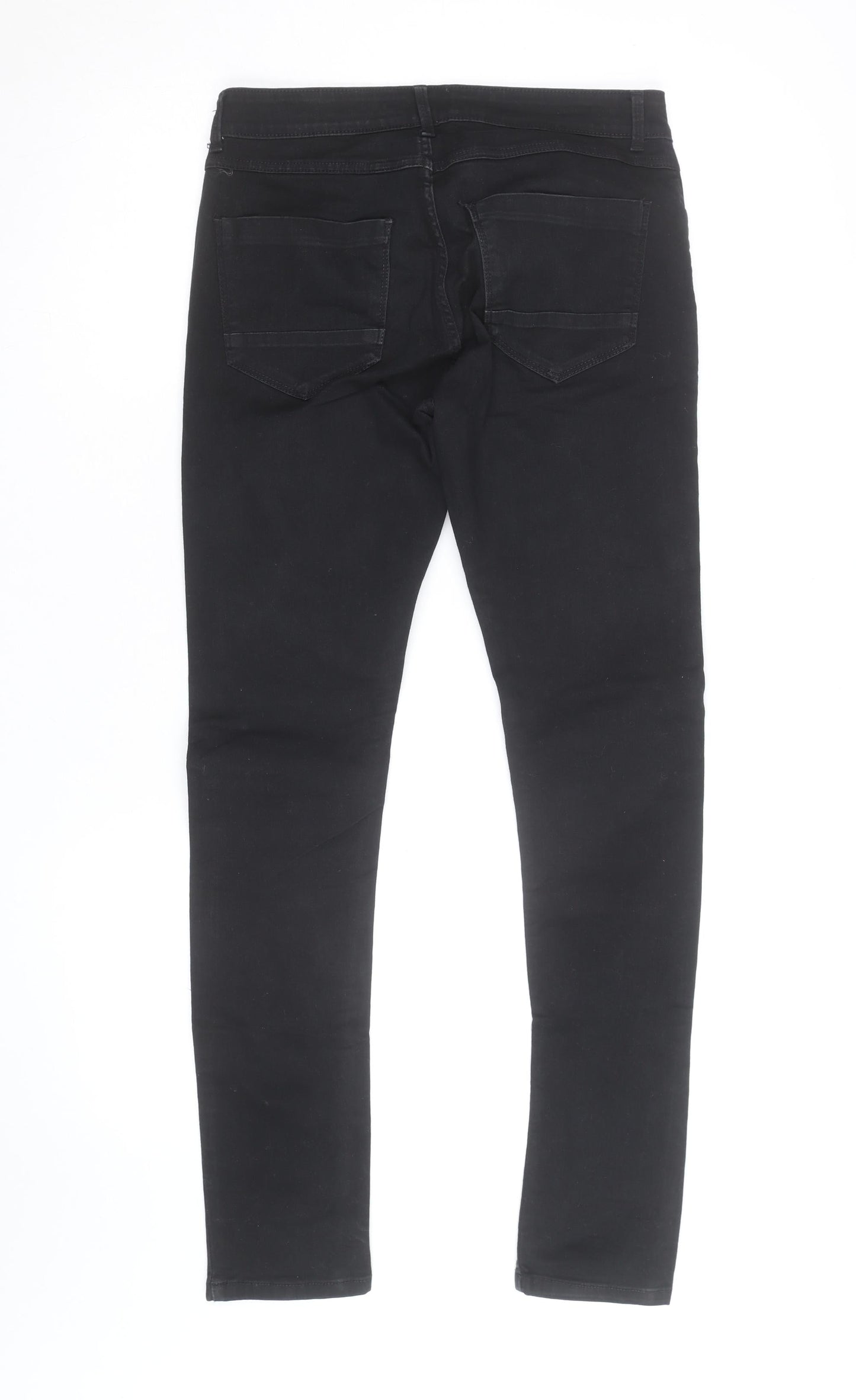 Peacocks Women's Black Skinny Jeggings Size 30R Stretch Denim