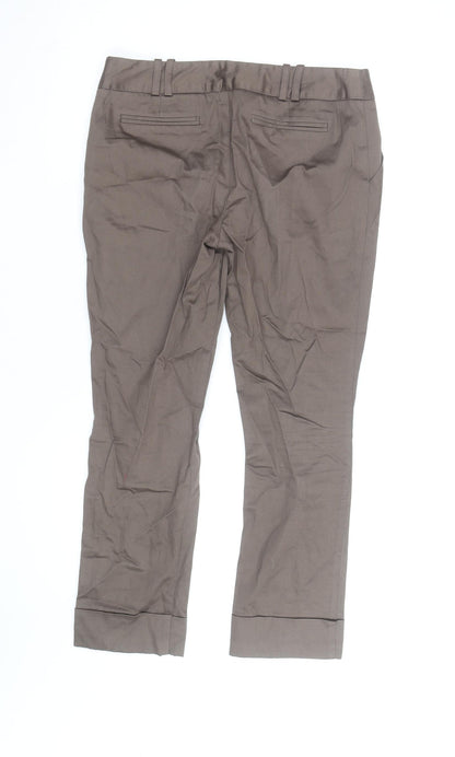 Dorothy Perkins Women’s Brown Chino Trousers Size 10 Straight Leg Workwear