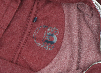 Unsung Hero Men's Red Full Zip Hoodie XXL Cotton Fleece