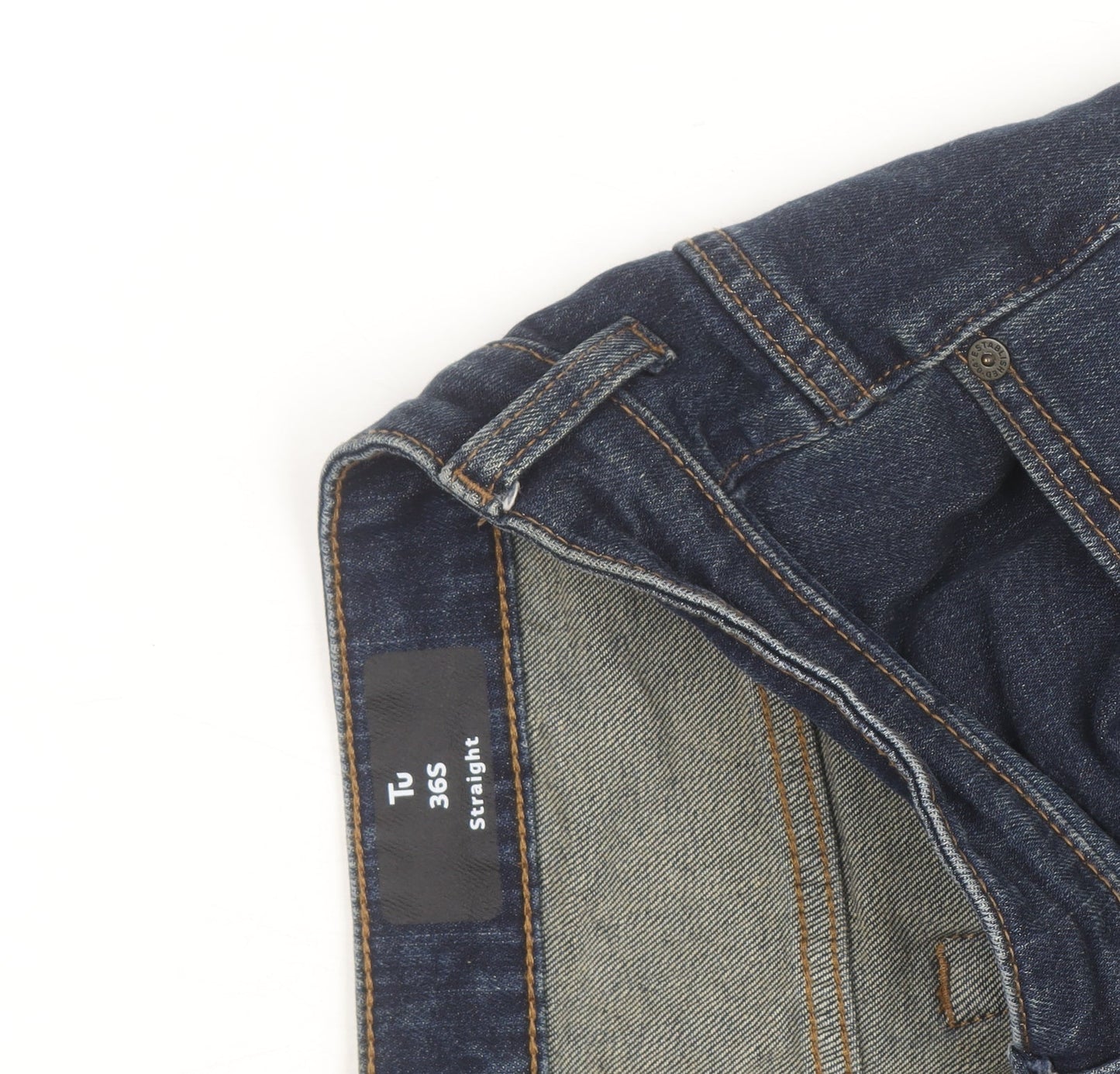 Tu Men's Blue 36S Straight Leg Comfort Fit Denim Jeans