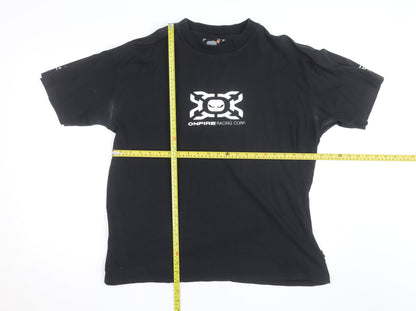 Onfire Racing Corp Black Men's Graphic Short Sleeve T-Shirt Size M
