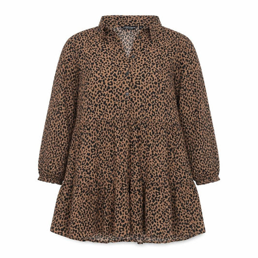 Dorothy Perkins Women’s Brown Leopard Print Tunic Blouse Size 12