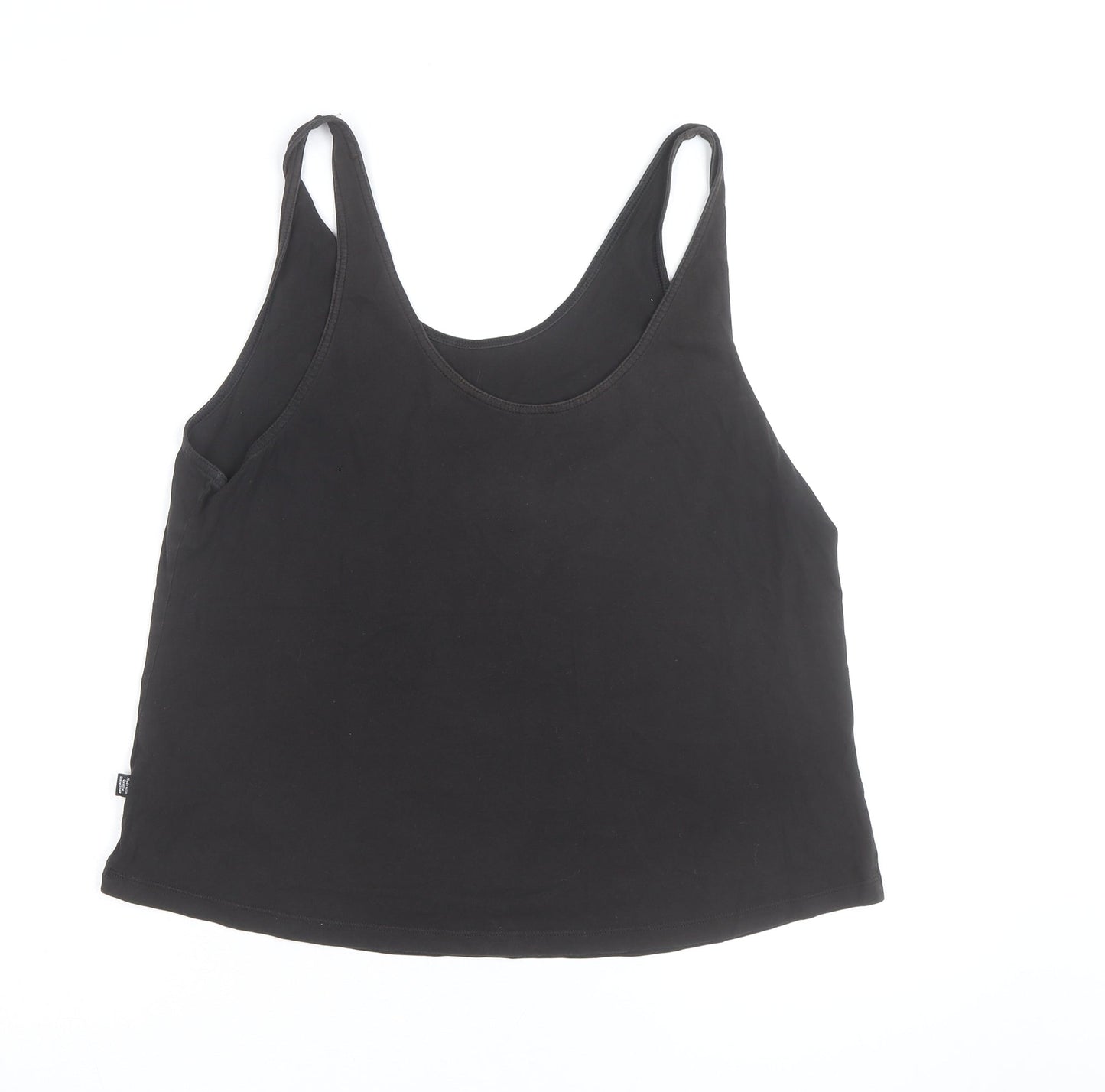 Puma Womens Black Sports Tank Top Size 14 Cotton Blend
