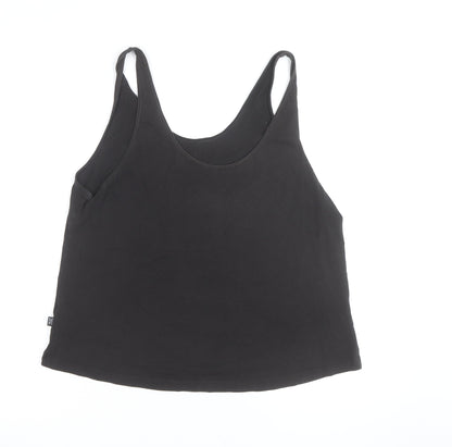 Puma Womens Black Sports Tank Top Size 14 Cotton Blend