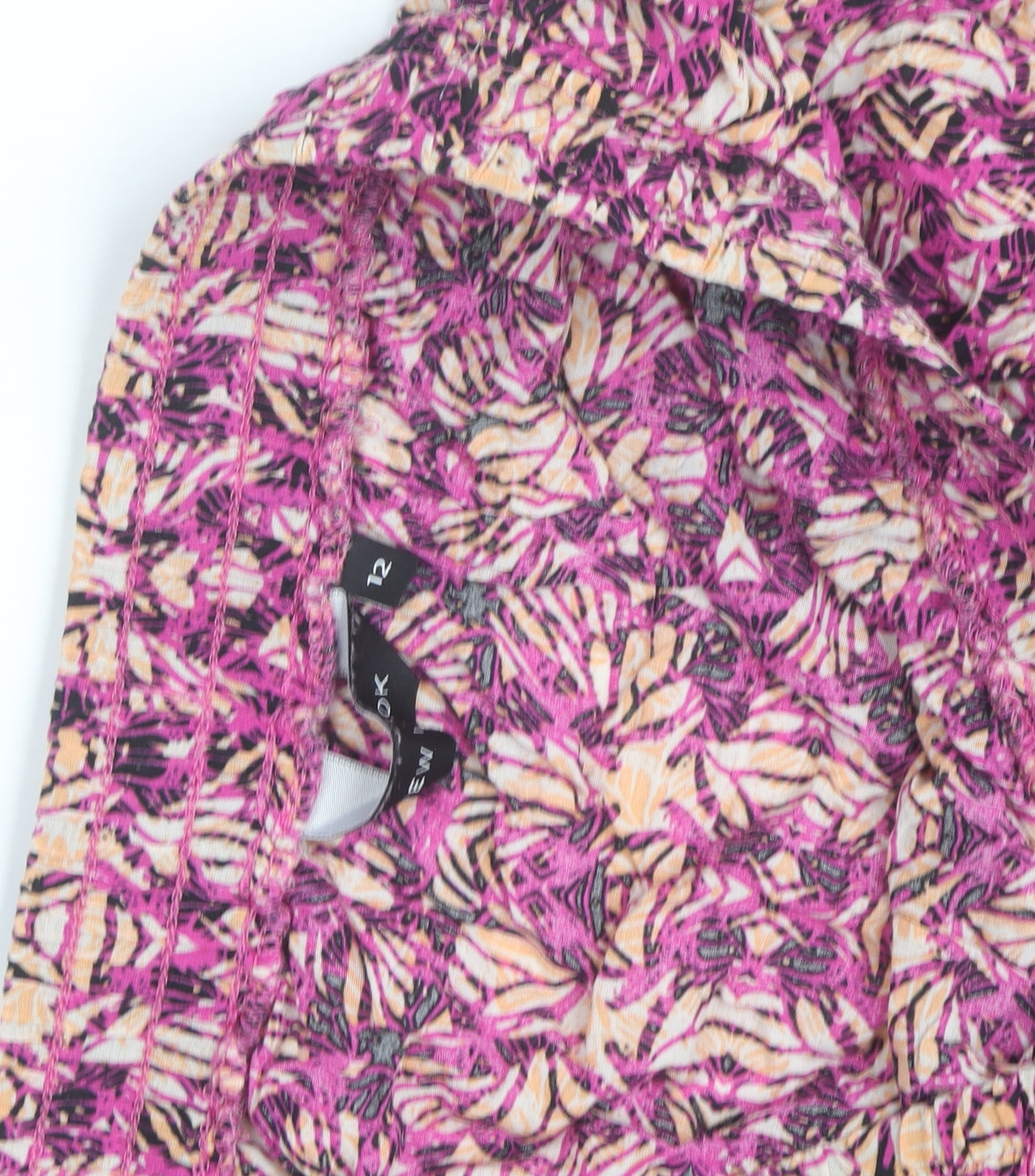 New Look Womens Multicoloured Animal Print Midi A-Line Skirt Size 12
