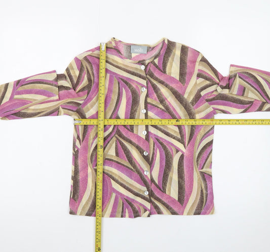 Wallis Women’s Multicoloured Size 12 Button-Up Long Sleeve Top